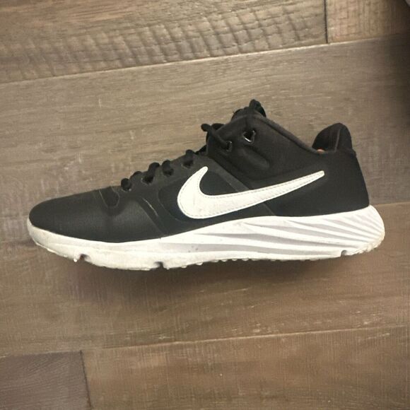 Nike Baseball Turf Cleats Men’s Sz. 8.5 Black Alpha Huarache Elite 2 TF Slo - Picture 7 of 13
